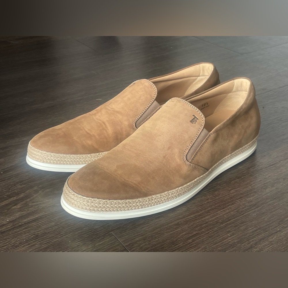 Tod’s suede espadrille slip on sneakers